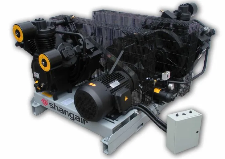 BUTR shishasi mashinaning havo kompressorini tayyorlash